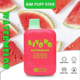 Aivono Aim Puffstar 6500 - 6500 Züge mit 13ml E-Liquid, wiederaufladbar, mit OEM/ODM-Unterstützung