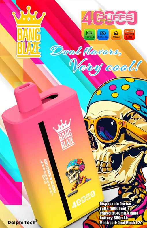Bang Blaze 40000 12 Flavors - Disposable Vape mit 40.000 Puffs und 12 köstlichen Geschmacksrichtungen