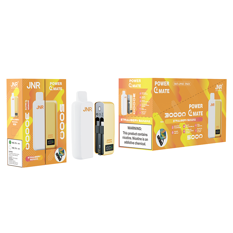 Jnr Power Mate 30000 - Revolutionäre E-Zigarette mit 30.000 Zügen und 10 Aromen