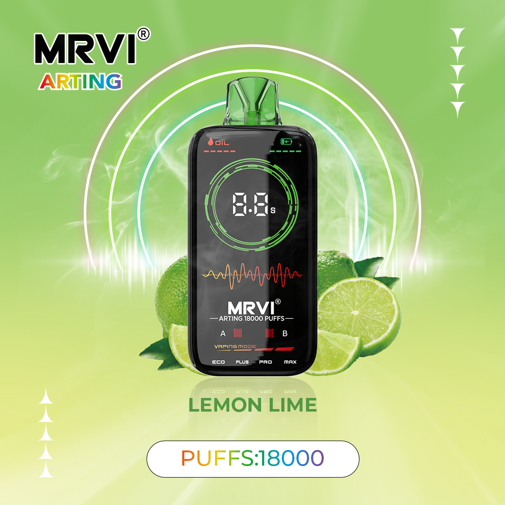 Mrvi Arting 18000 Puffs - 4 Heizmodi, Dual Mesh Coil, Full Screen Display, 26ml E-Liquid Kapazität