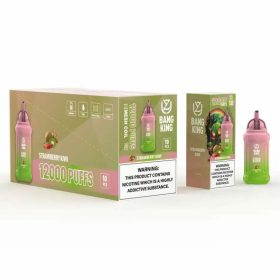 Uzy Bang King 12000 - Wiederaufladbare E-Zigarette mit 12000 Zügen, 23ml Flüssigkeit und 650mAh Akku