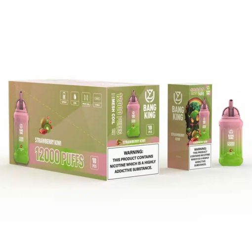 Uzy Bang King 12000 - Wiederaufladbare E-Zigarette mit 12000 Zügen, 23ml Flüssigkeit und 650mAh Akku